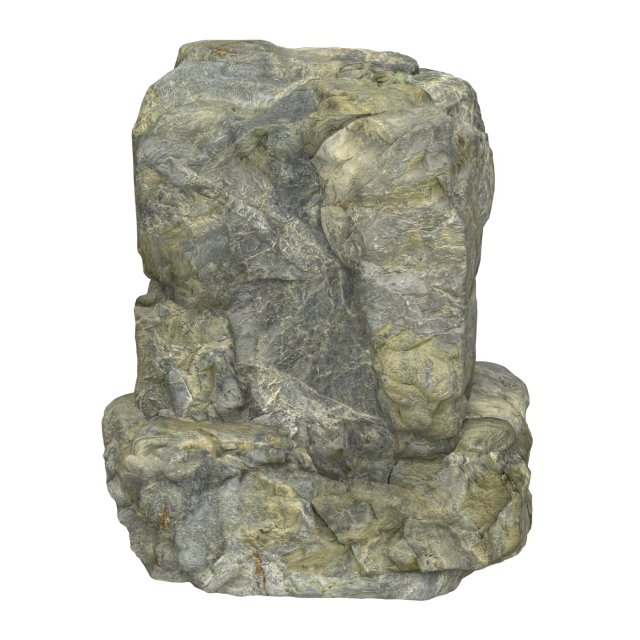 Stone Rock 11 3D Модель .c4d .max .obj .3ds .fbx .stl .blend 