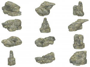 Stone Rock-Sammlung 3D Modell