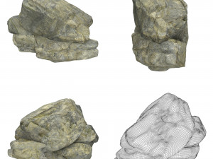 Stone Rock Collection 3D Модель