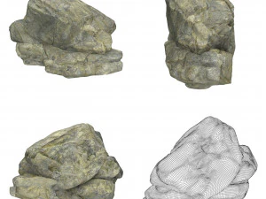 Колекція Stone Rock 3D Модель