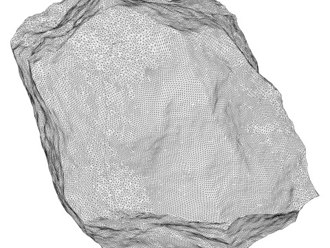 W&uuml;stenfelsen 02 3D Modell