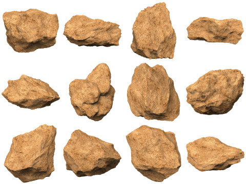 Desert Rock Collection 3Dモデル