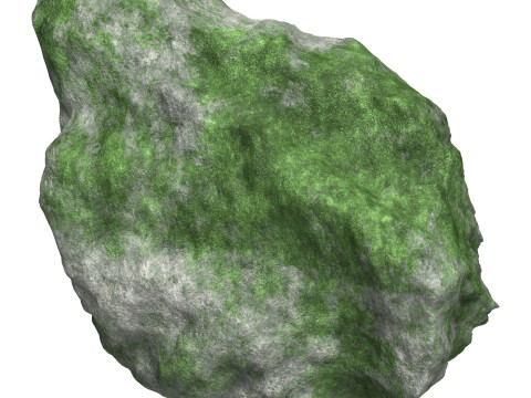Mossy Rock 01 3D Model