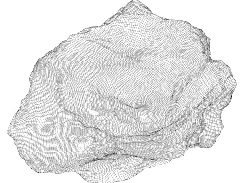Mossy Rock 01 3D Model