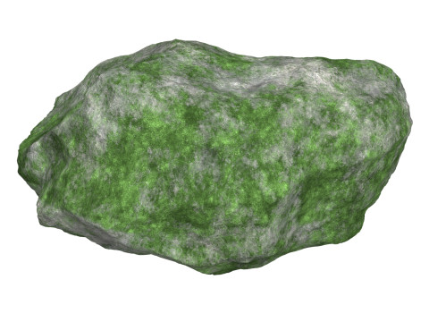 Mossy Rock 02 3D Model