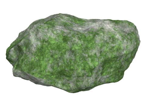 Roccia muschiosa 02 Modello 3D