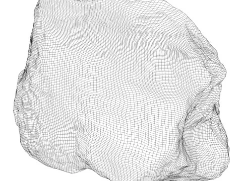 Roccia muschiosa 04 Modello 3D