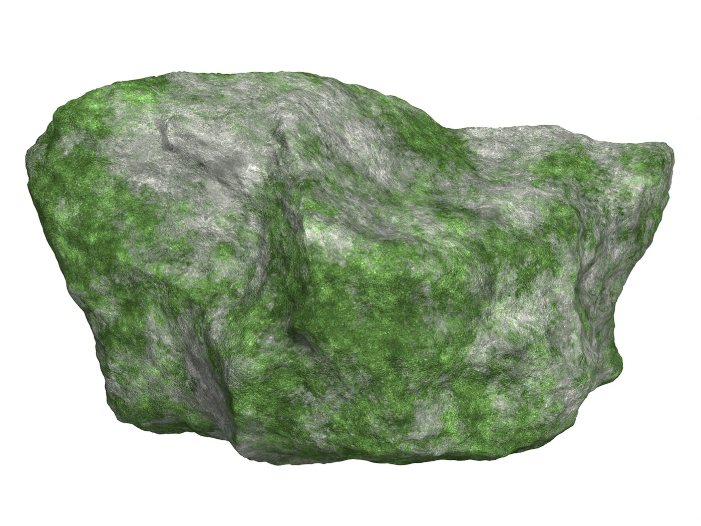Mossy Rock 05 3D Model .c4d .max .obj .3ds .fbx .stl .blend 
