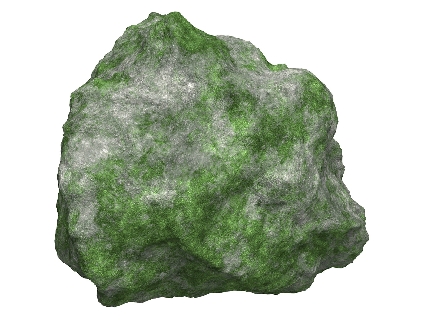 Mossy Rock 07 3D Model .c4d .max .obj .3ds .fbx .stl .blend