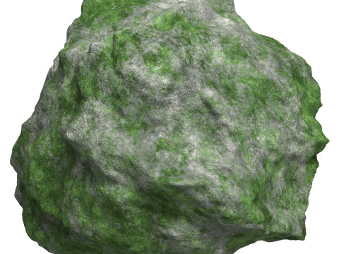 Mossy Rock 07 3D Model