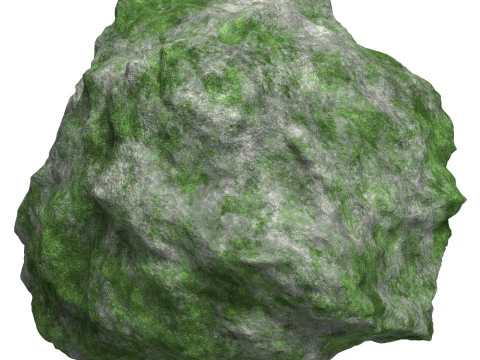 Mossy Rock 07 3D Model