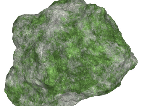 Mossy Rock 07 3D Model