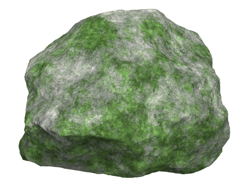Mossy Rock 09 3D Модель .c4d .max .obj .3ds .fbx .stl .blend 