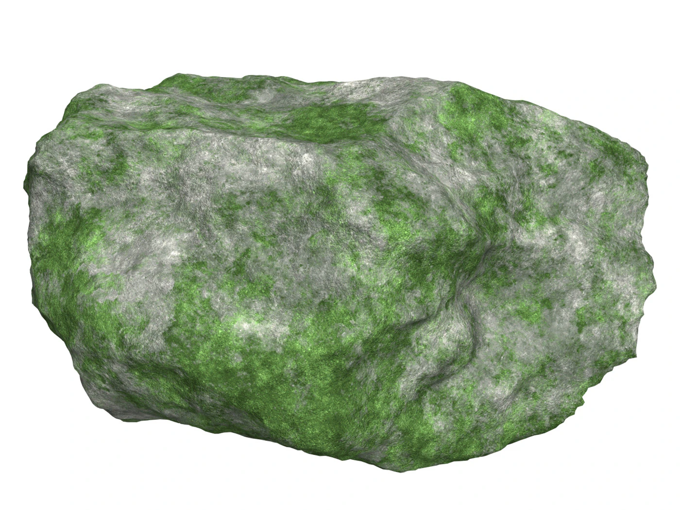 Mossy Rock 10 3D Model .c4d .max .obj .3ds .fbx .stl .blend 