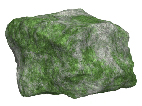 Mossy Rock 10 3D Model