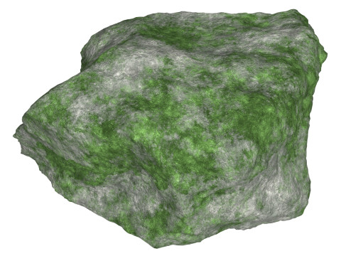 Mossy Rock 10 Model 3D