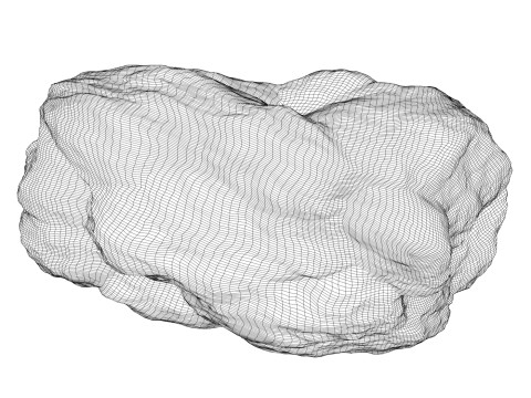 Mossy Rock 11 3D Model