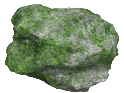 Roccia muschiosa 12 Modello 3D