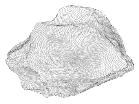 Roccia muschiosa 12 Modello 3D