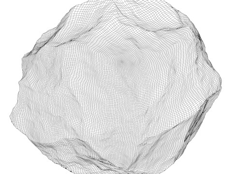 Rock Boulder 01 3Dモデル