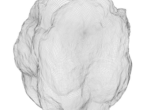 Rock Boulder 02 Model 3D