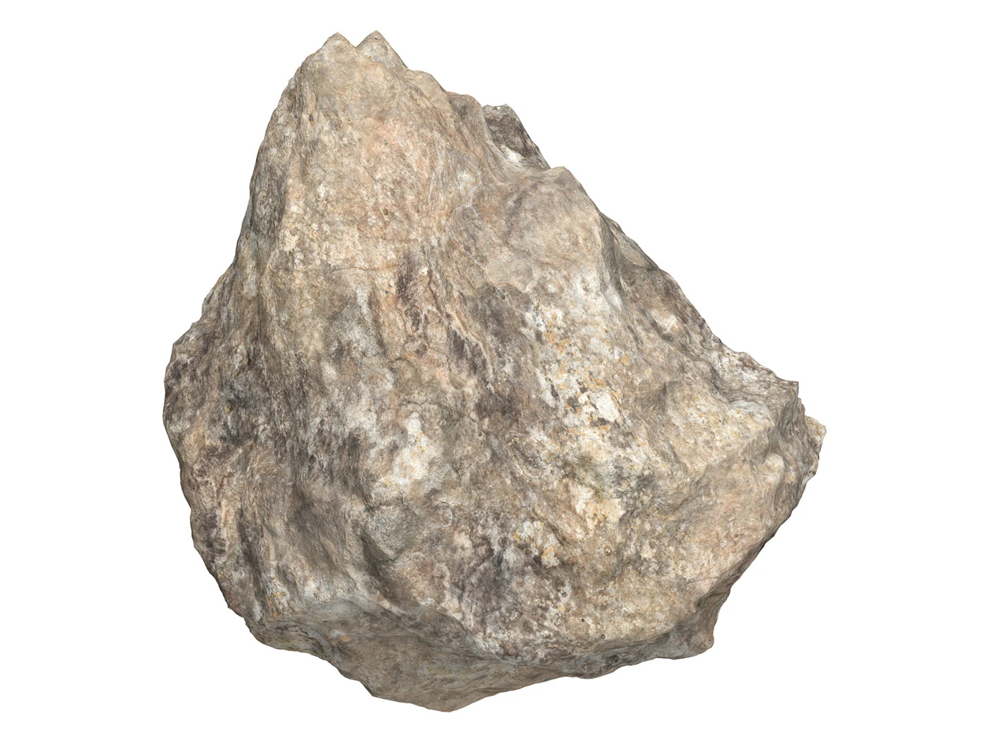Rock Boulder 04 3D Model .c4d .max .obj .3ds .fbx .stl .blend 