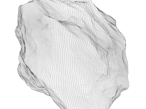 Rock Boulder 09 3D Модель