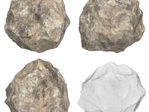 12 Collezione di massi rocciosi Modello 3D