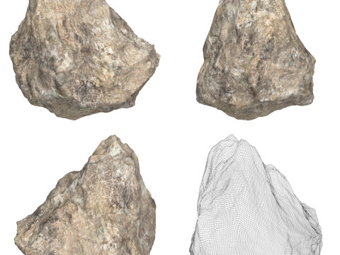 12 Rock Boulder Collection 3D Modell