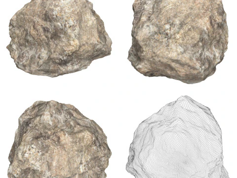 12 Collezione di massi rocciosi Modello 3D