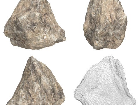 12 Rock Boulder Collection 3D Modell