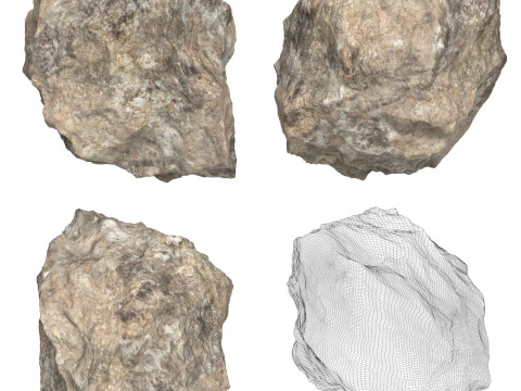 12 Collezione di massi rocciosi Modello 3D