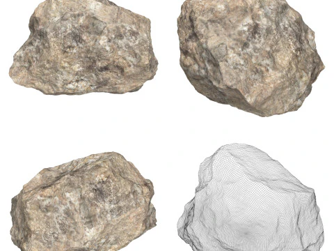 12 Collezione di massi rocciosi Modello 3D