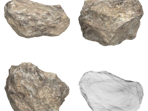 12 Collezione di massi rocciosi Modello 3D