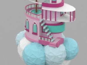 fairy castle Model 3D