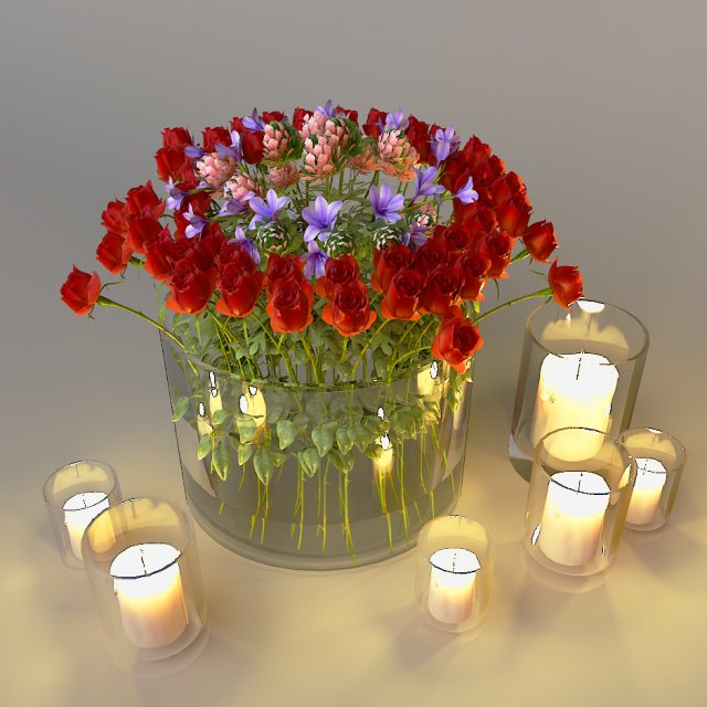bouquet Modello 3D .c4d .max .obj .3ds .fbx .stl .blend 