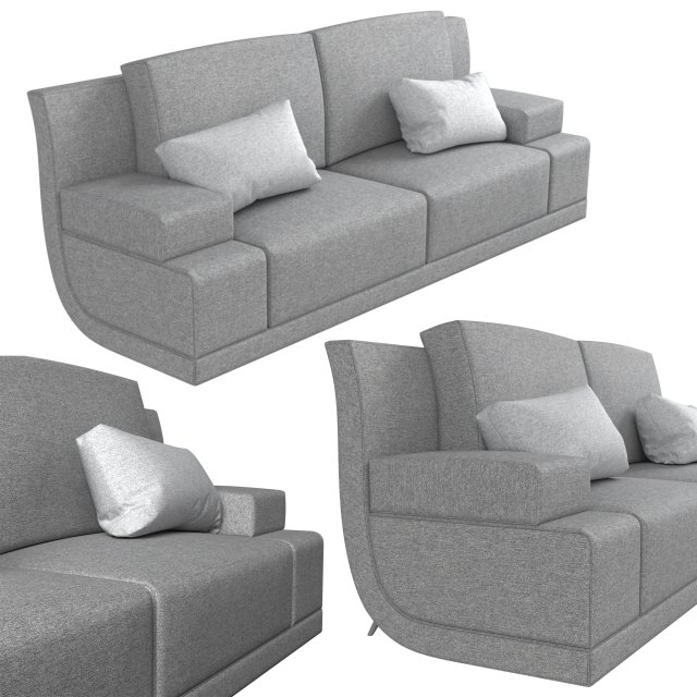 sofa Modelo 3D .c4d .max .obj .3ds .fbx .stl .blend 