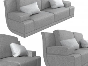 sof&aacute; Modelo 3D