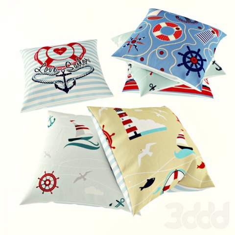 baby pillows Modelo 3D .c4d .max .obj .3ds .fbx .stl .blend 