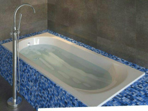 riho miami built-in bathtub with ravak floor-standing mixer Modelo 3D