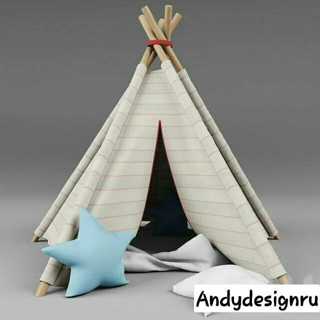 wigwam orphanage 3D Model .c4d .max .obj .3ds .fbx .stl .blend 