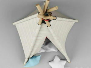 wigwam orphanage Modelo 3D
