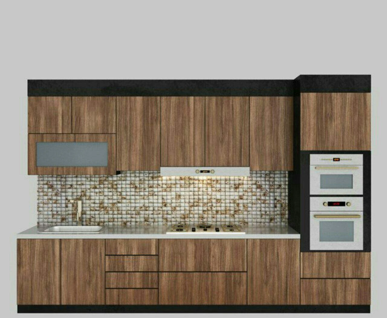modern kitchen 3D Model .c4d .max .obj .3ds .fbx .stl .blend 
