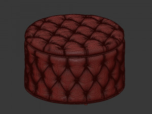 amour cocktail ottoman 3D मॉडल