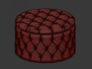 amour cocktail ottoman 3D Model