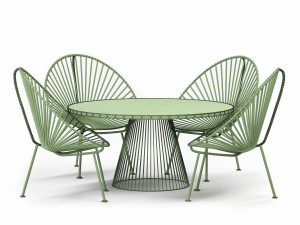 exterior furniture set 3D मॉडल