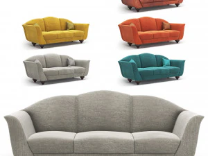 sofá italiano 2 Modelo 3D