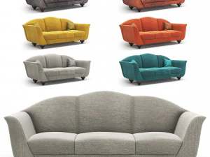 italian sofa 2 3D Model
