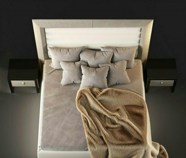 bed 3D Model .c4d .max .obj .3ds .fbx .stl .blend 