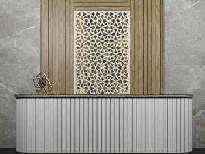 reception - office counter 3Dモデル